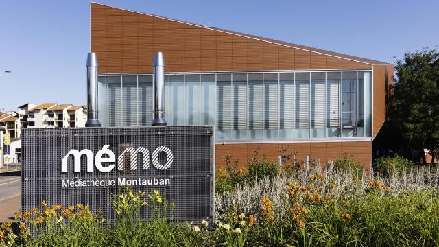 Europe, France, Occitanie, Midi-Pyrénées, Tarn-et-Garonne, Montauban, Mémo, médiathèque de Montauban, // Europe, France, Occitanie, Midi-Pyrenees, Tarn-et-Garonne, Montauban, MEMO, Montauban media library,