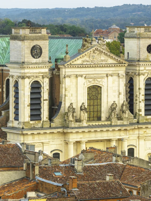 Europe, France, Occitanie, Midi-Pyrénées, Tarn-et-Garonne, Montauban, Baroque Notre-Dame de l'Assomption Cathedral, // Europe, France, Occitanie, Midi-Pyrenees, Tarn-et-Garonne, Montauban, Baroque Notre-Dame de l'Assomption Cathedral,